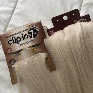 Clip-In Extensions - Platinum Blonde Human